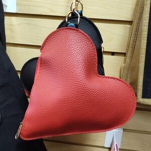 Heart-Shaped Red Mini Bag